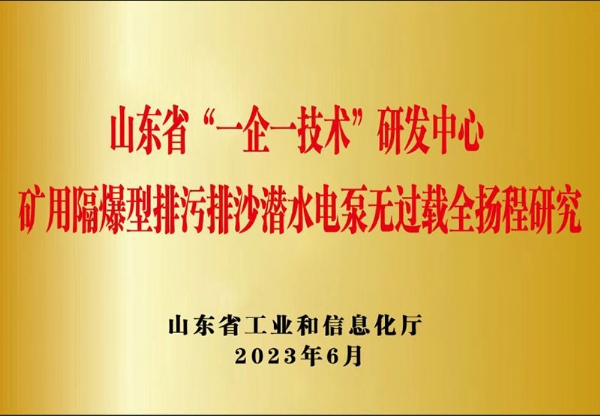 礦用隔爆型排污排沙潛水電泵無過載全揚(yáng)程研究